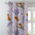 Dino Delight Kids Pastel Purple Heavy Satin Room Darkening Curtains Set Of 2 - (DS512E)