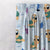 Turtle Tales Kids Sky Blue Heavy Satin Room Darkening Curtains Set Of 2 - (DS513A)