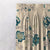 Elegant Floral Print Matt Finish  Room Darkening Curtain Set of 2 -  MTDS516D