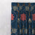 Kamal Indie Prussian Blue Heavy Satin Room Darkening Curtains Set Of 1pc - (DS517A)