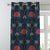 Kamal Indie Prussian Blue Heavy Satin Blackout curtains Set Of 2 - (DS517A)