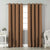 Jacquard Room Darkening Curtains in Mud Brown Set Of 2 - (P51)