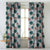 Elegent Floral Print Matt Finish Room Darkening Curtain Set of 2 MTDS526D