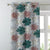 Elegent Floral Print Matt Finish Room Darkening Curtain Set of 2 MTDS526D