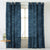 Elegent Geometric Print Matt Finish Room Darkening Curtain Set of 2 MTDS527A