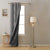 Poetic Curves Geometric Mocha Brown Heavy Satin Blackout curtains Set Of 1pc - (DS528A)