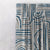 Poetic Curves Geometric Steel Blue Heavy Satin Room Darkening Curtains Set Of 2 - (DS528D)