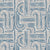 Poetic Curves Geometric Steel Blue Heavy Satin Blackout curtains Set Of 1pc - (DS528D)