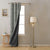 Poetic Curves Geometric Pine Green Heavy Satin Blackout curtains Set Of 1pc - (DS528F)