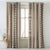 Digital Boho Printed Twill Textured Room Darkening Curtains Set Of 2 - DS529B