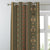 Digital Boho Printed Twill Textured Room Darkening Curtains Set Of 1pc - DS529C