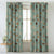 Digital Boho Printed Twill Textured Room Darkening Curtains Set Of 2 - DS530B