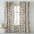 Digital Boho Printed Twill Textured Room Darkening Curtains Set Of 2 - DS530C