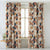 Digital Boho Printed Twill Textured Room Darkening Curtains Set Of 2 - DS532C