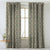 Digital Boho Printed Twill Textured Room Darkening Curtains Set Of 2 - DS534B
