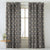 Digital Boho Printed Twill Textured Room Darkening Curtains Set Of 2 - DS534C