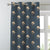 Digital Boho Printed Twill Textured Room Darkening Curtains Set Of 1pc - DS534D