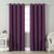 Jacquard Room Darkening Curtains in Plum Purple Set Of 2 - (P53)