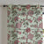 Garden Charm Floral Seafoam Green Shimmer Sheer Semi Transparent Curtains Set Of 1pc- (DS542A)