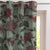 Garden Charm Floral Seafoam Green Velvet Room Darkening Curtains Set Of 2 - (DS542A)