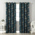 Garden Charm Floral Ocean Blue Velvet Room Darkening Curtains Set Of 2 - (DS542B)
