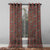 Garden Charm Floral Barn Red Shimmer Sheer Semi Transparent Curtains Set Of 2- (DS542C)