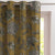 Garden Charm Floral Mustard Yellow Velvet Room Darkening Curtains Set Of 2 - (DS542D)