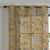 Garden Charm Floral Mustard Yellow Shimmer Sheer Semi Transparent Curtains Set Of 1pc- (DS542D)