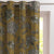 Garden Charm Floral Mustard Yellow Velvet Room Darkening Curtains Set Of 1pc - (DS542D)