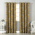 Garden Charm Floral Mustard Yellow Velvet Room Darkening Curtains Set Of 1pc - (DS542D)