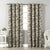 Garden Charm Floral Tan Velvet Room Darkening Curtains Set Of 1pc - (DS542E)