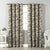 Garden Charm Floral Tan Velvet Room Darkening Curtains Set Of 2 - (DS542E)