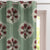 Ethnic Charm Indie Seafoam Green Velvet Room Darkening Curtains Set Of 2 - (DS543A)