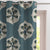 Ethnic Charm Indie Ocean Blue Velvet Room Darkening Curtains Set Of 2 - (DS543B)