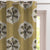 Ethnic Charm Indie Mustard Yellow Velvet Room Darkening Curtains Set Of 2 - (DS543D)