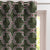 Urban Weave Geometric Grass Green Velvet Room Darkening Curtains Set Of 2 - (DS545A)