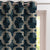 Urban Weave Geometric Ocean Blue Velvet Room Darkening Curtains Set Of 1pc - (DS545B)