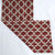 Urban Weave Geometric Barn Red Velvet Bed Runner Set Of 3 - (DS545C)
