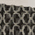 Urban Weave Geometric Metal Black Velvet Room Darkening Curtains Set Of 2 - (DS545F)