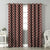 Urban Weave Geometric Barn Red Velvet Room Darkening Curtains Set Of 2 - (DS545C)