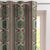 Structured Symmetry Geometric Seafoam Green Velvet Room Darkening Curtains Set Of 1pc - (DS546A)