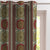 Structured Symmetry Geometric Grass Green Velvet Room Darkening Curtains Set Of 1pc - (DS546C)