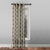 Desi Floral Indie Sand Beige Shimmer Sheer Semi Transparent Curtains Set Of 1pc- (DS547A)