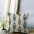 Desi Floral Indie Ocean Blue Cushion Covers - (DS547B)