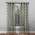 Desi Floral Indie Sand Beige Shimmer Sheer Semi Transparent Curtains Set Of 2- (DS547B)