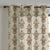 Desi Floral Indie Sand Beige Shimmer Sheer Semi Transparent Curtains Set Of 1pc- (DS547D)