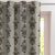Desi Floral Indie Ash Grey Velvet Room Darkening Curtains Set Of 1pc - (DS547E)