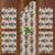 Desi Floral Indie Ash Grey Matte Table Runner Set Of 5 - (DS547E)