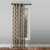 Desi Floral Indie Sand Beige Shimmer Sheer Semi Transparent Curtains Set Of 1pc- (DS547F)