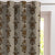 Desi Floral Indie Sand Beige Velvet Room Darkening Curtains Set Of 2 - (DS547F)